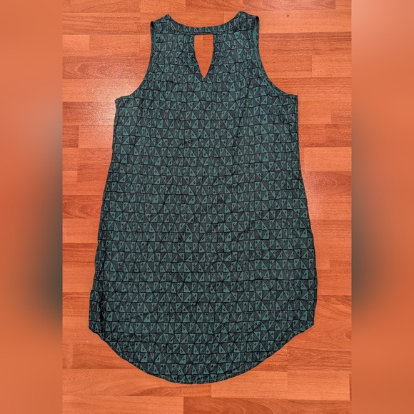 Natural Reflections Teal Geometric Tunic - Picture 2 of 8